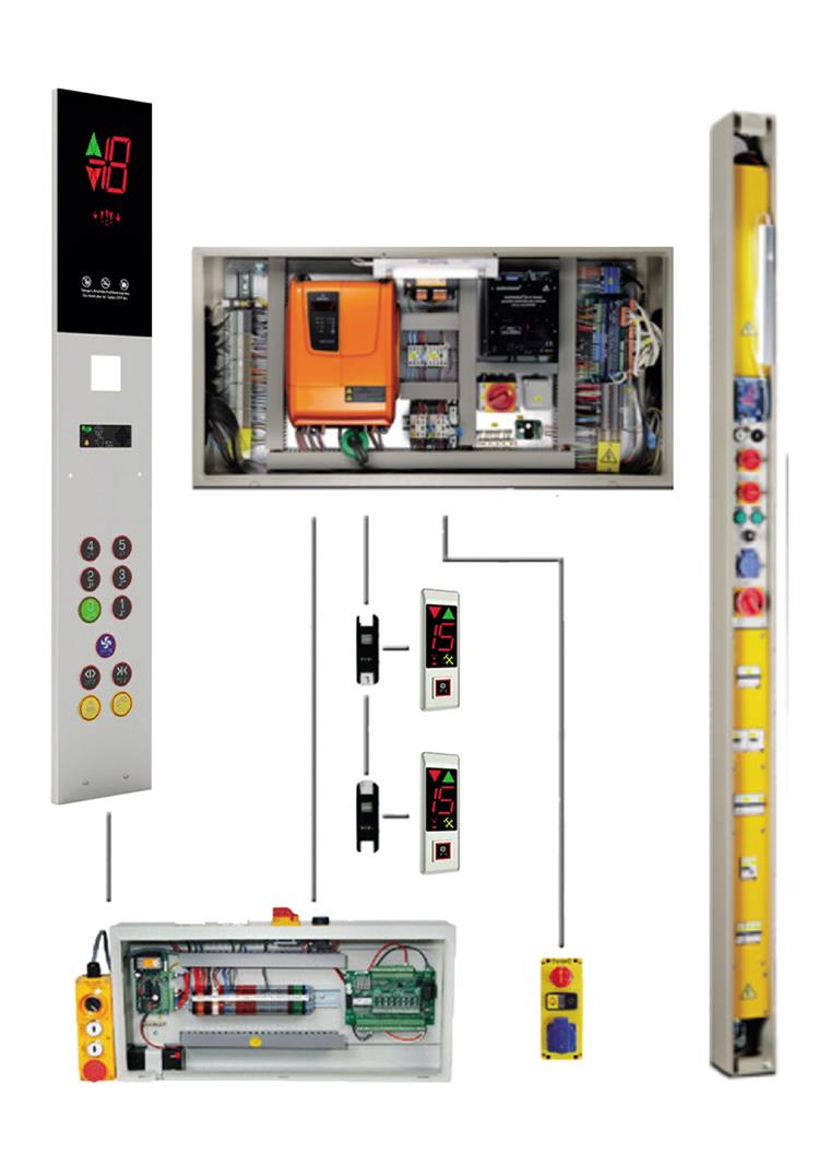 Панели управления лифтом.